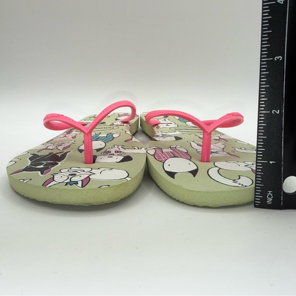 Havaianas Slim Pets Flip Flops with Bright Pink Straps Women’s US 9/10 - Picture 4 of 7